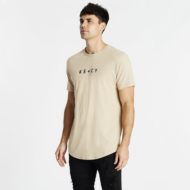 Laceration Dual Curved T-Shirt Sand