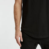 Latigo Dual Curved T-Shirt Jet Black