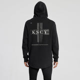 Lightening Dual Curved Hoodie Jet Black
