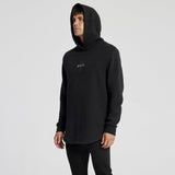 Lightening Dual Curved Hoodie Jet Black