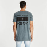 Machinery Step Hem T-Shirt Pigment Slate