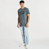 Machinery Step Hem T-Shirt Pigment Slate