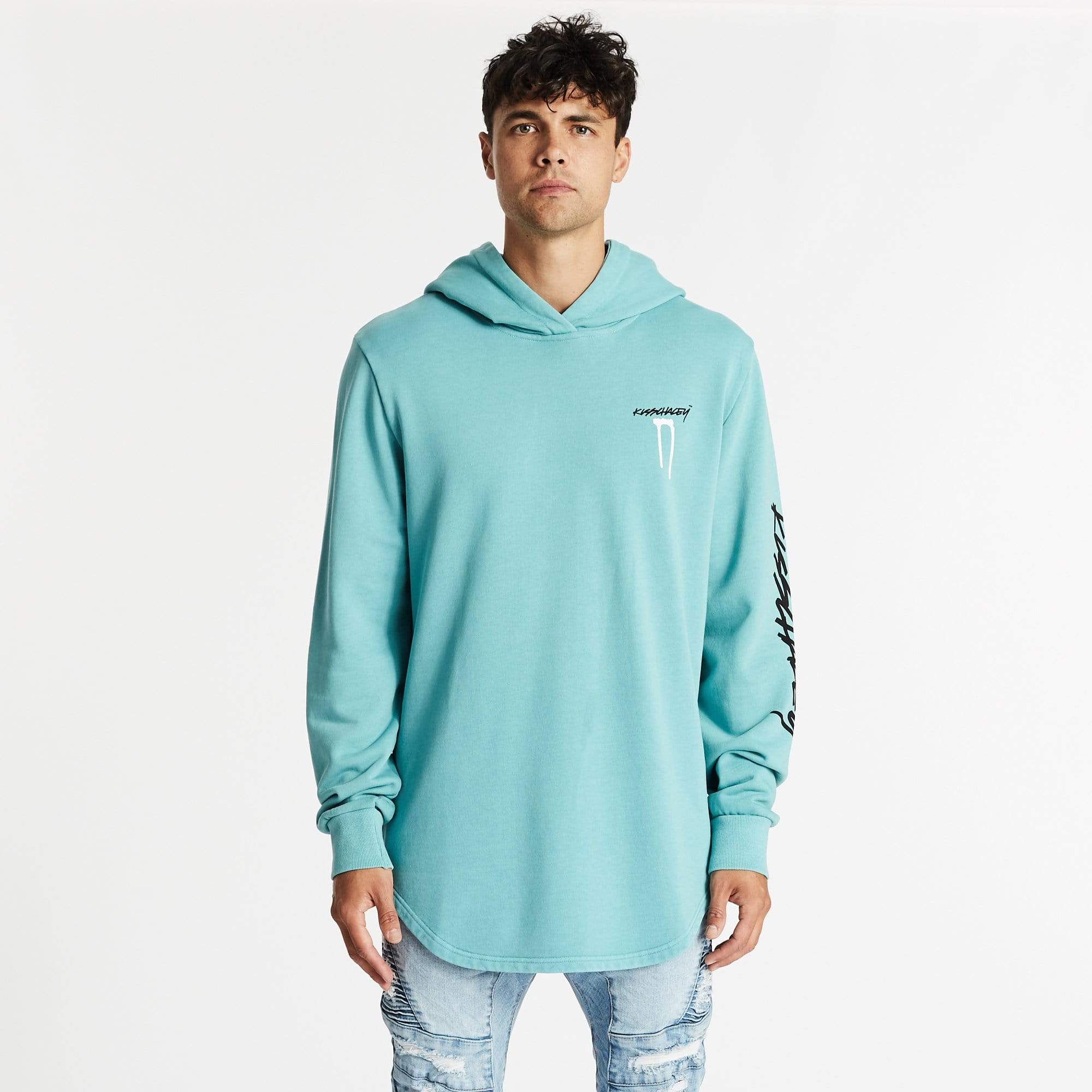 Midnight Dual Curved Hoodie Pigment Porcelain