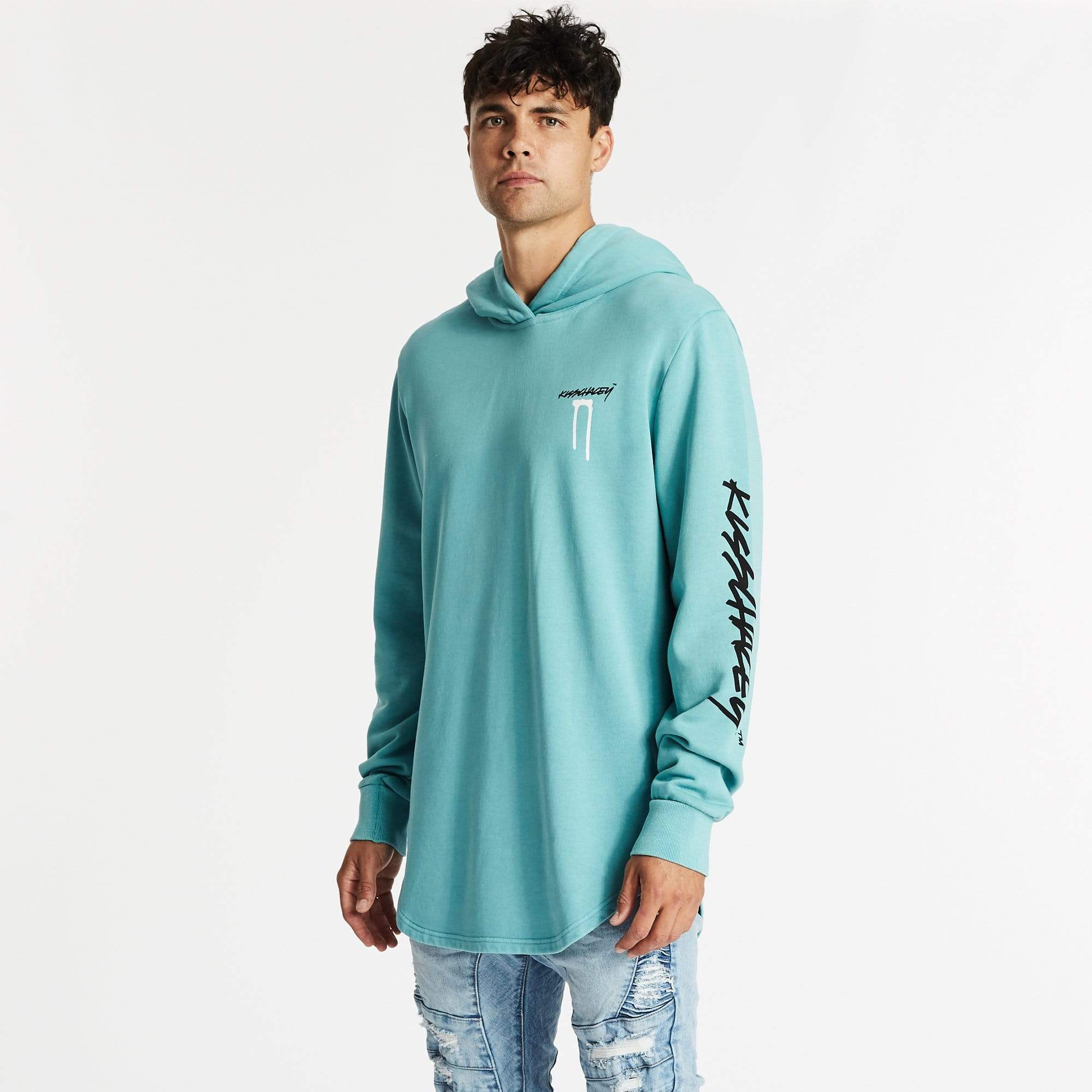 Midnight Dual Curved Hoodie Pigment Porcelain