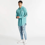 Midnight Dual Curved Hoodie Pigment Porcelain