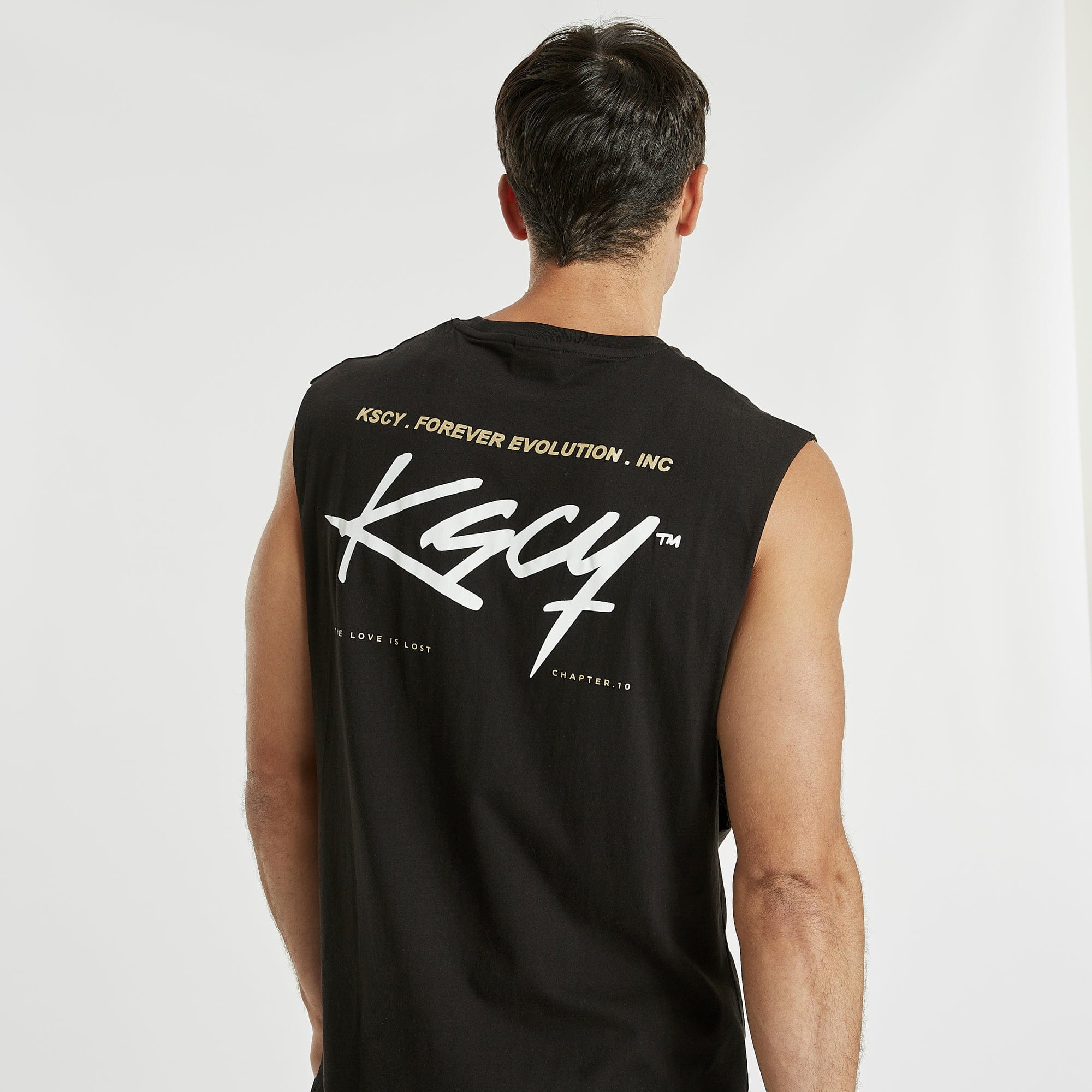 Misfit Dual Curved Muscle Tee Jet Black