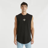 Misfit Dual Curved Muscle Tee Jet Black
