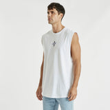 Misfit Dual Curved Muscle Tee White