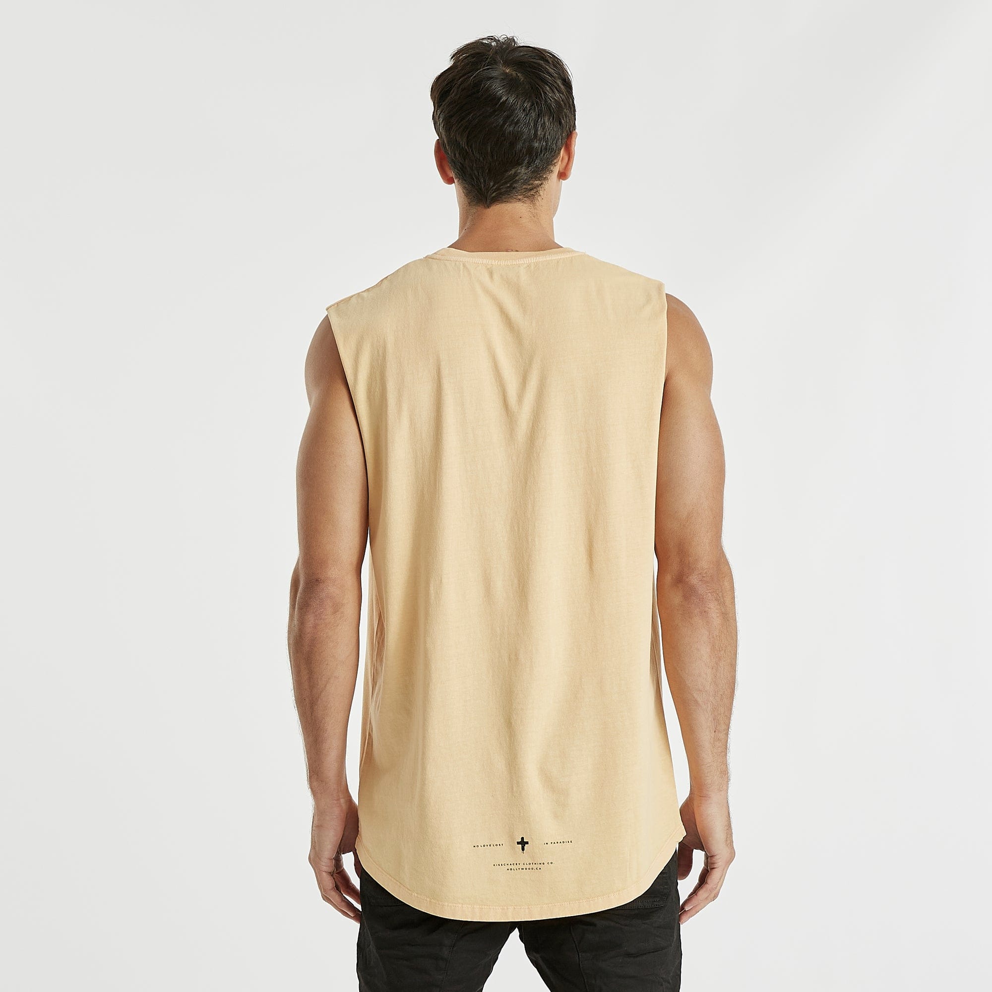 Missing Dual Curved Muscle Tee Pigment Sunburst