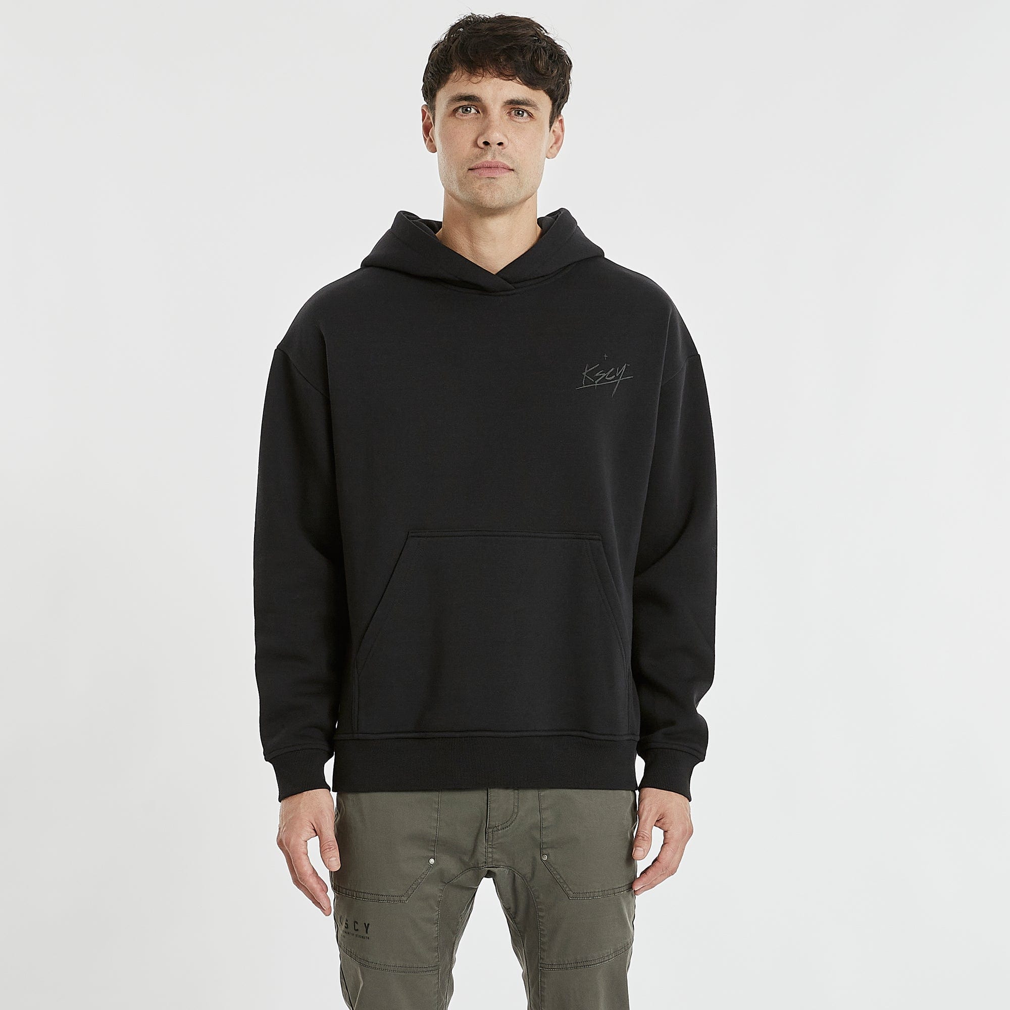 Montalvin Relaxed Hoodie Jet Black