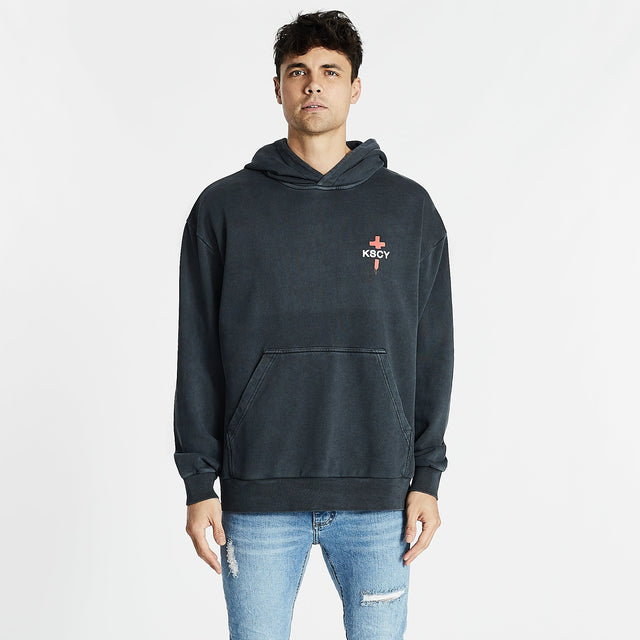 No Excuses Relaxed Hoodie Pigment Black