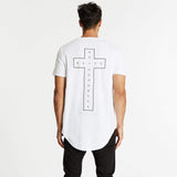 No Goodbyes Dual Curved T-Shirt White