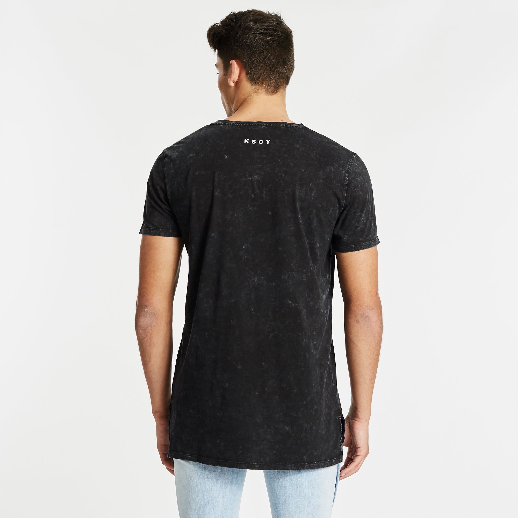 Pace Step Hem T-Shirt Acid Black