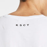 Pace Step Hem T-Shirt White
