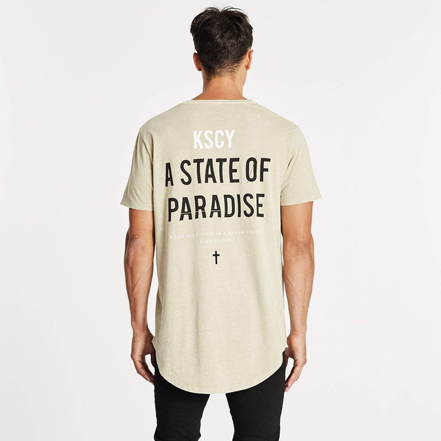 Paradise State Dual Curved T-Shirt Acid Sand