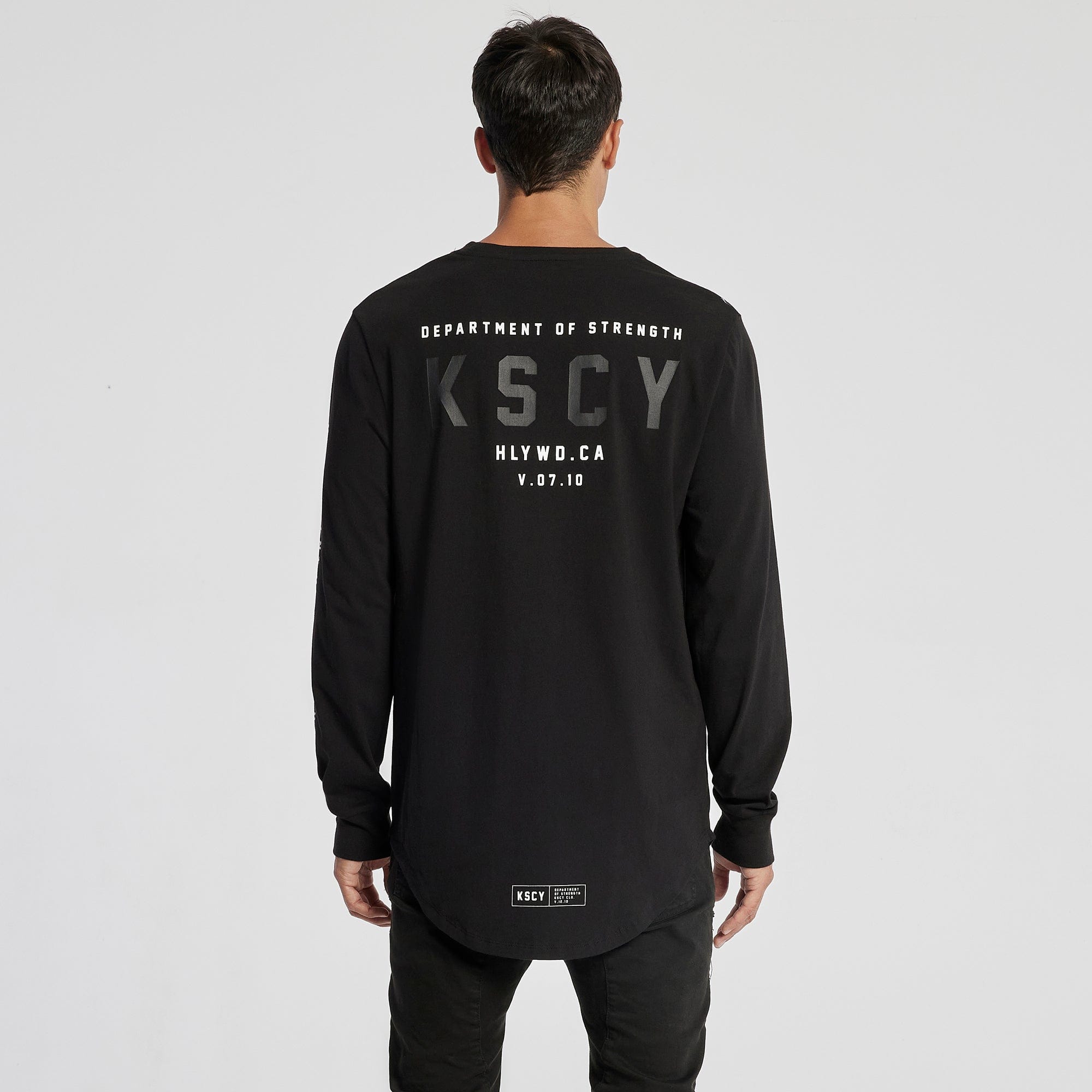 Petition Dual Curved Long Sleeve T-Shirt Jet Black