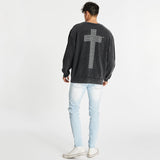 Petroleum Relaxed Jumper Acid Black