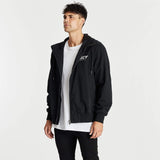 Pioneer Hooded Zip-Up Jacket Jet Black