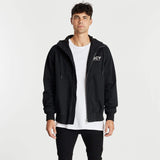 Pioneer Hooded Zip-Up Jacket Jet Black