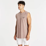 Plymouth Dual Curved Muscle Tee Pigment Mauve