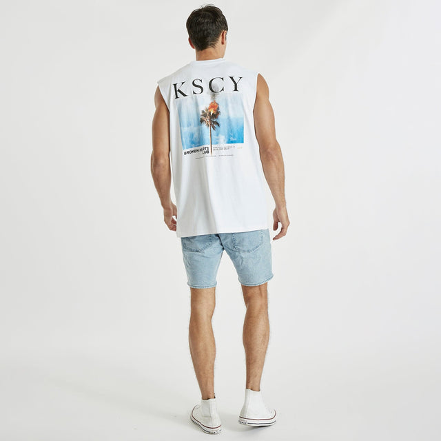 Precision Relaxed Muscle Tee White