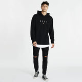 Pressure Layered Hoodie Jet Black