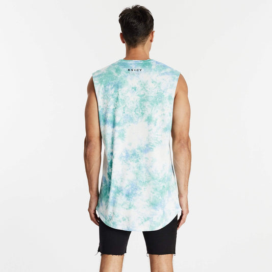 Profile Dual Curved Muscle Tee Tie Dye