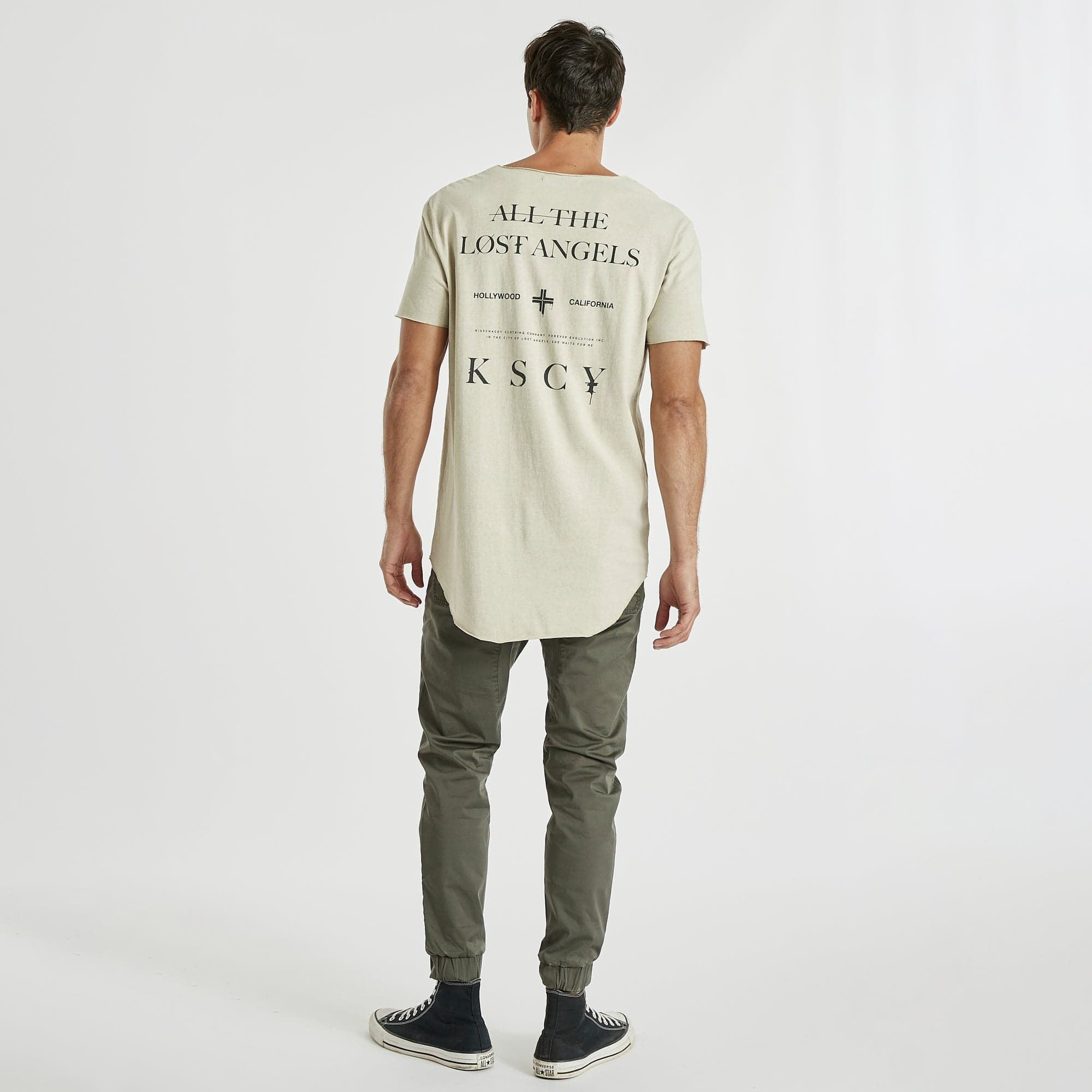 Provision Raw V-Neck T-Shirt Pigment Oatmeal