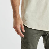 Provision Raw V-Neck T-Shirt Pigment Oatmeal
