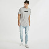 Racing Dual Curved T-Shirt Pigment Gull