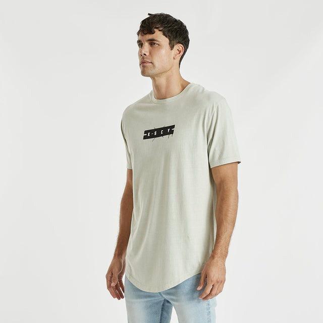 Racing Dual Curved T-Shirt Pigment Stone