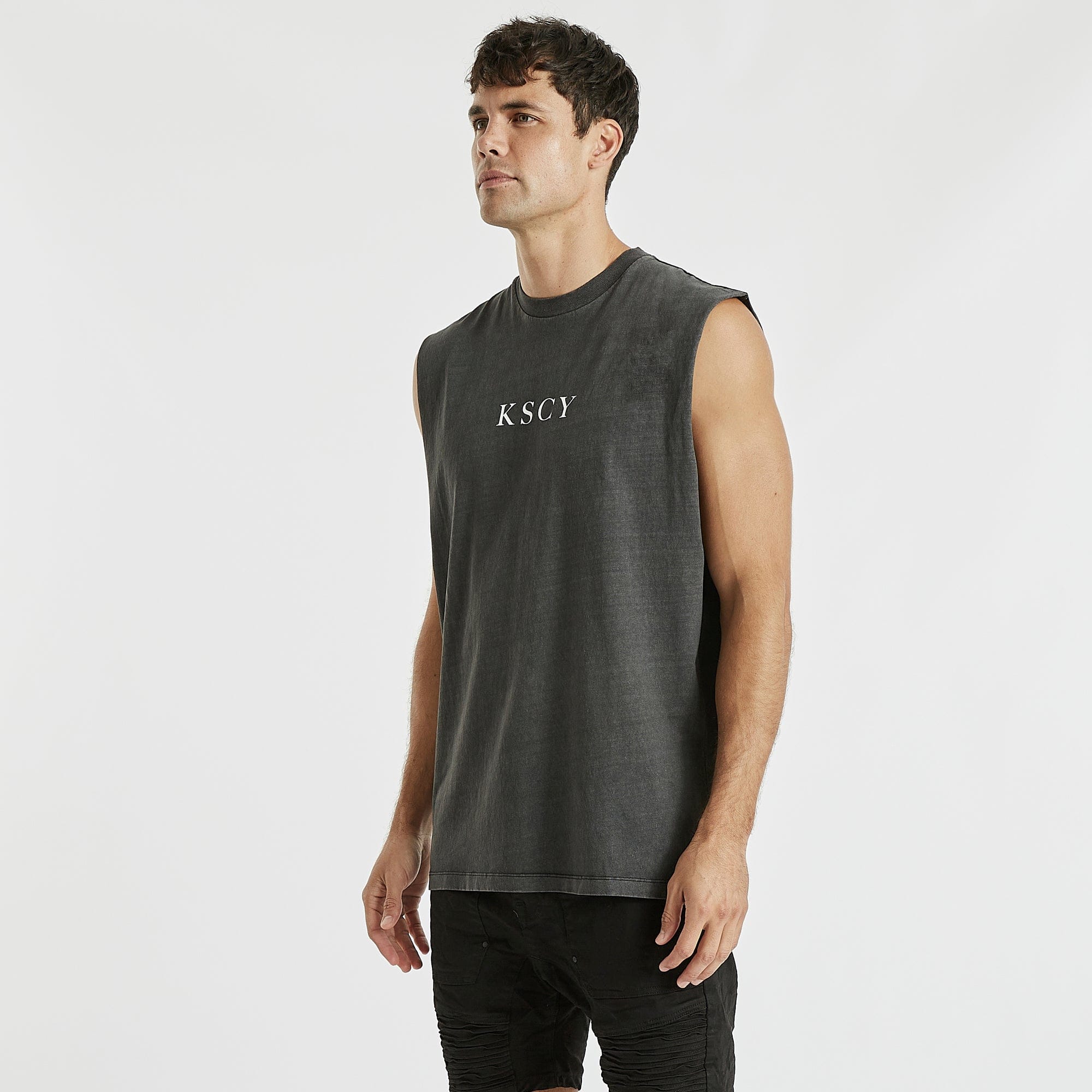 Ramble Relaxed Muscle Tee Pigment Black
