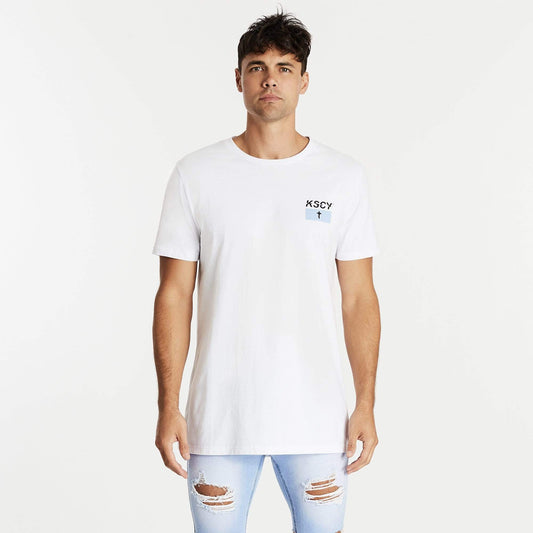 Realisation Step Hem T-Shirt White