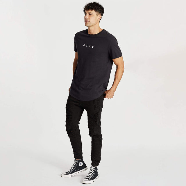 Repent Dual Curved T-Shirt Jet Black
