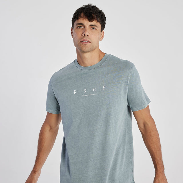 Reverse Dual Curved T-Shirt Pigment Lead