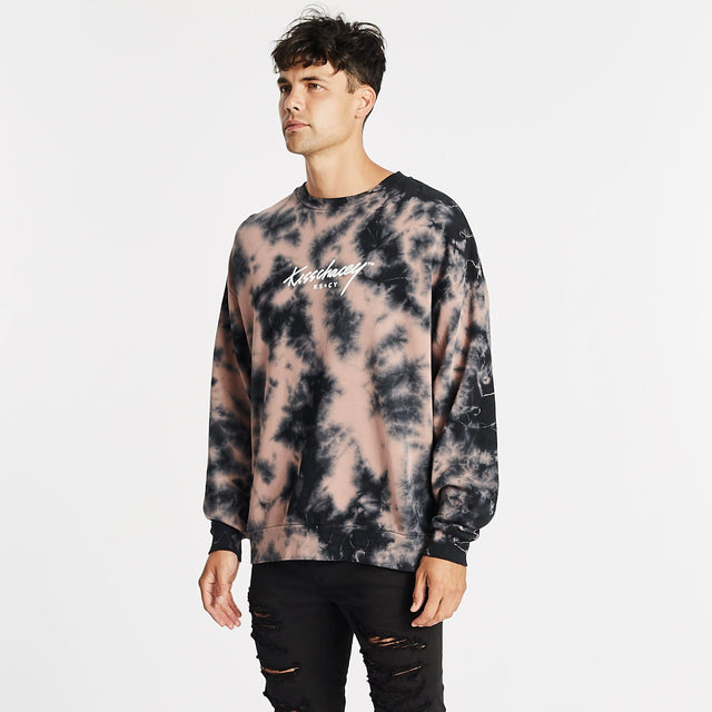 Safford Relaxed Jumper Mauve Tie Dye
