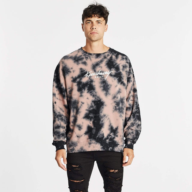 Safford Relaxed Jumper Mauve Tie Dye