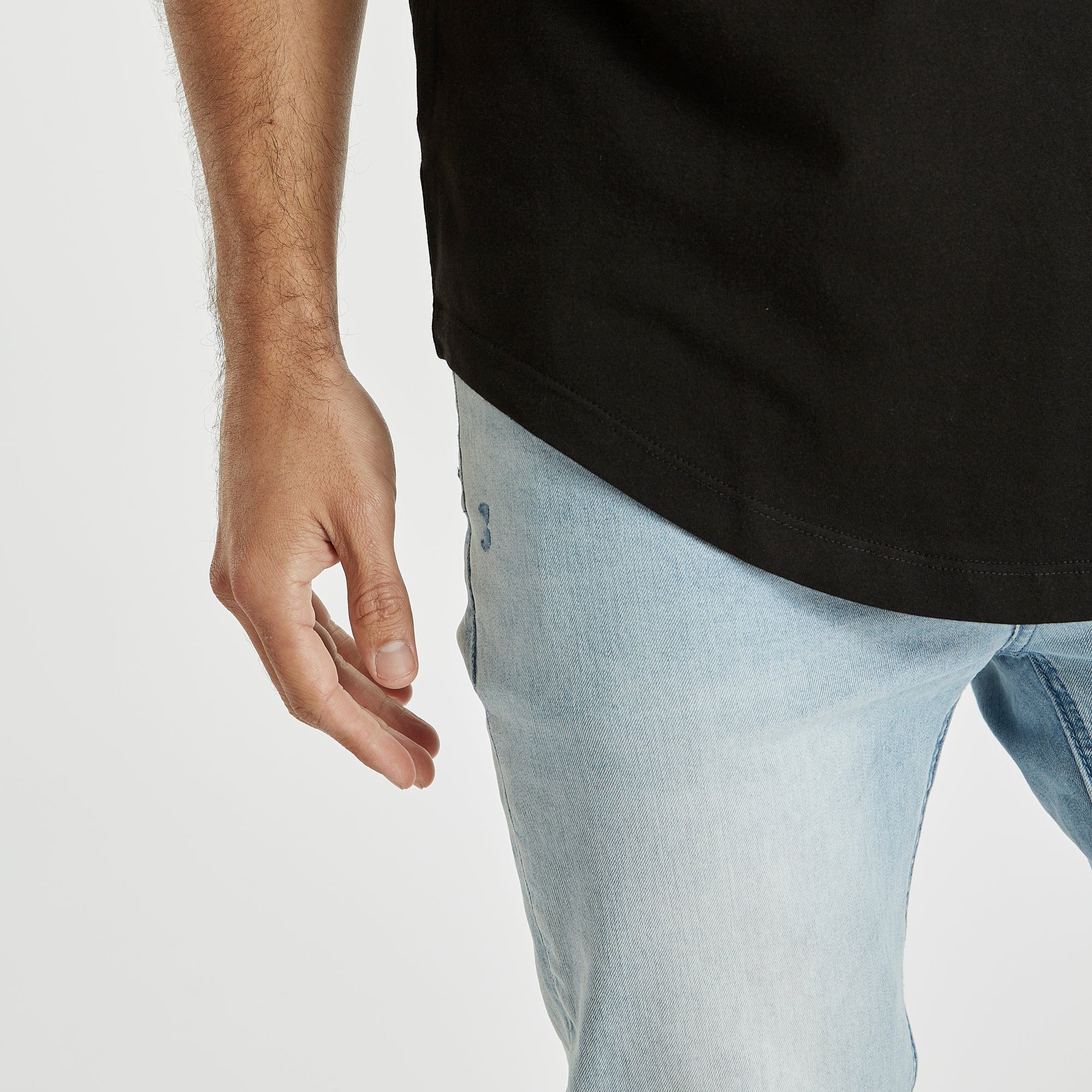 Sensation Dual Curved T-Shirt Jet Black
