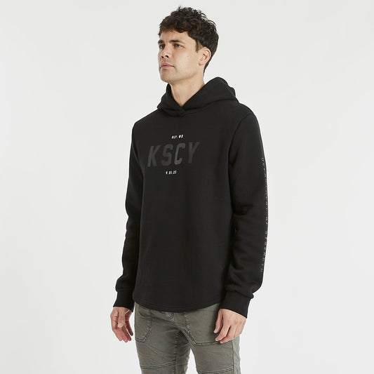 Serrano Hooded Dual Curved Jumper Jet Black