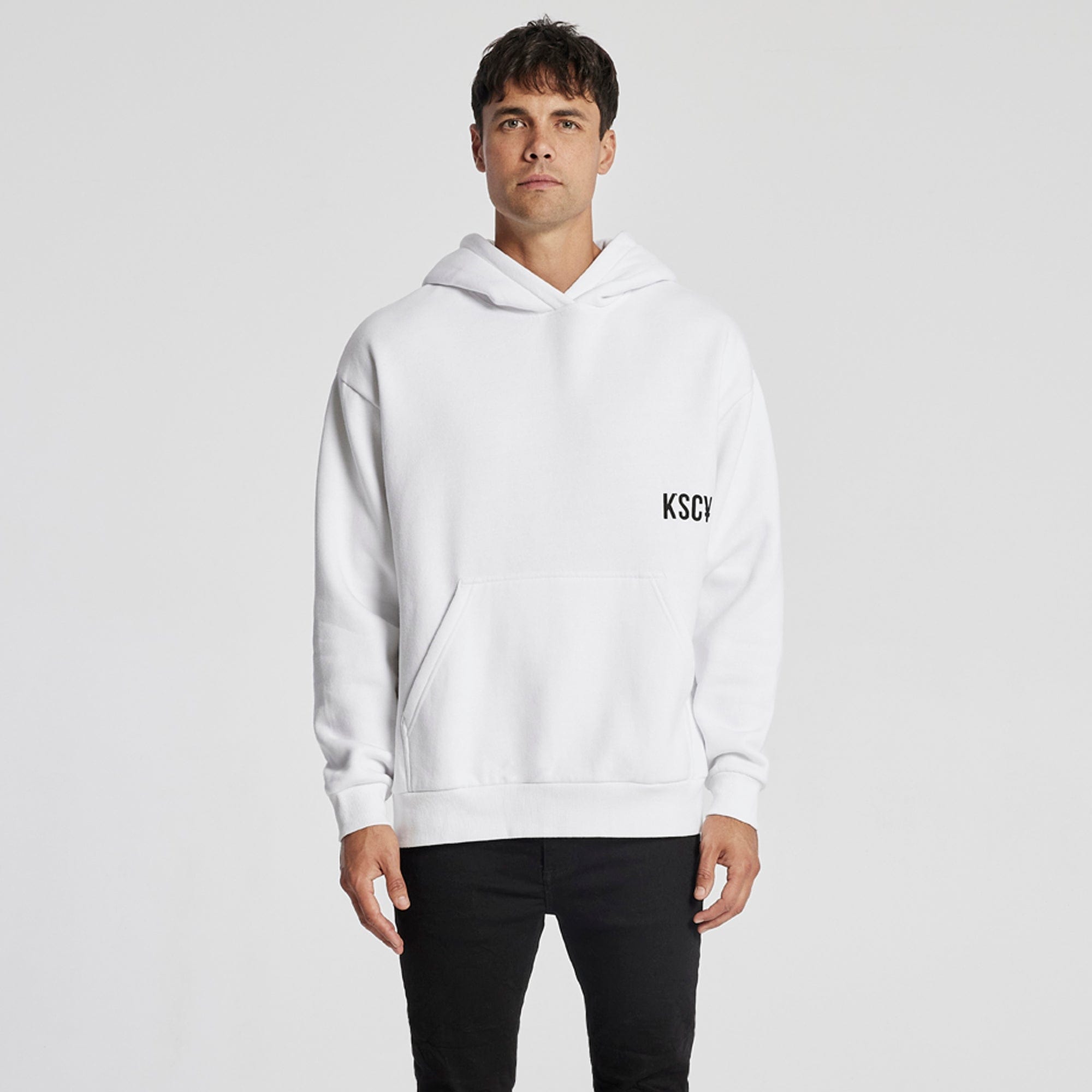 Shackle Relaxed Hoodie White