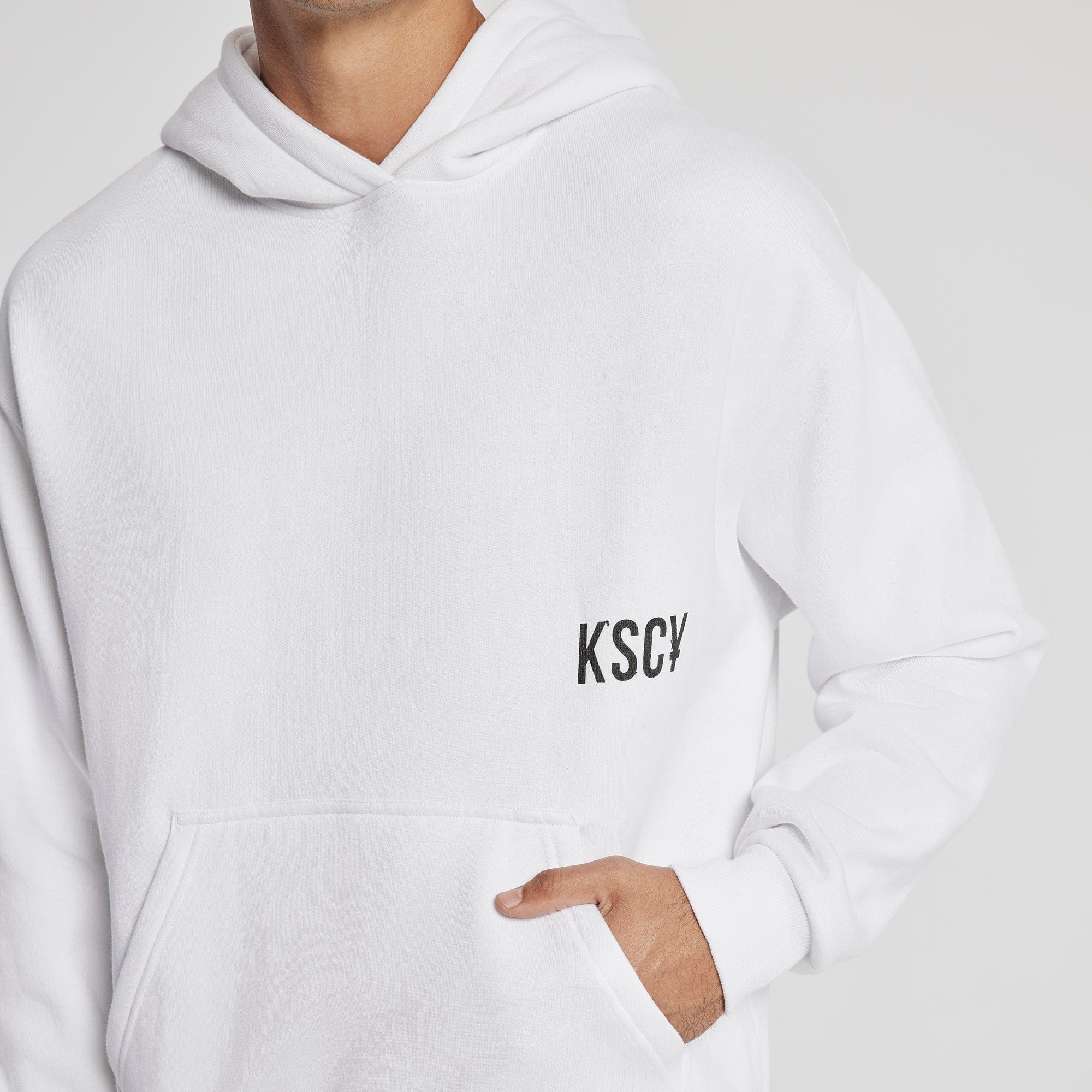Shackle Relaxed Hoodie White