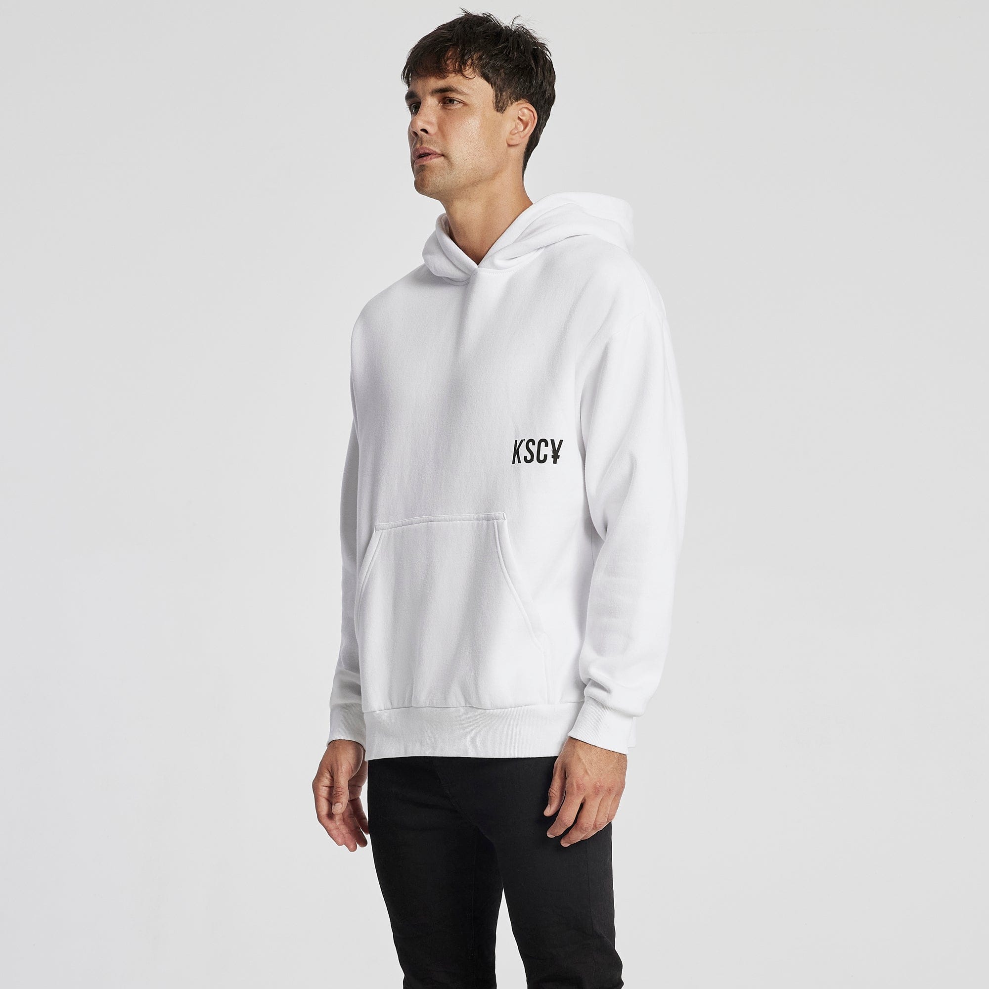 Shackle Relaxed Hoodie White