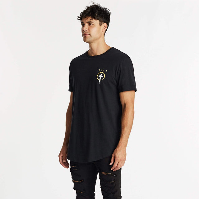 Shadow of the Sun Dual Curved T-Shirt Jet Black