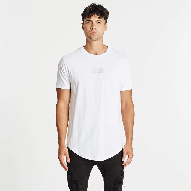 Shark Dual Curved T-Shirt White