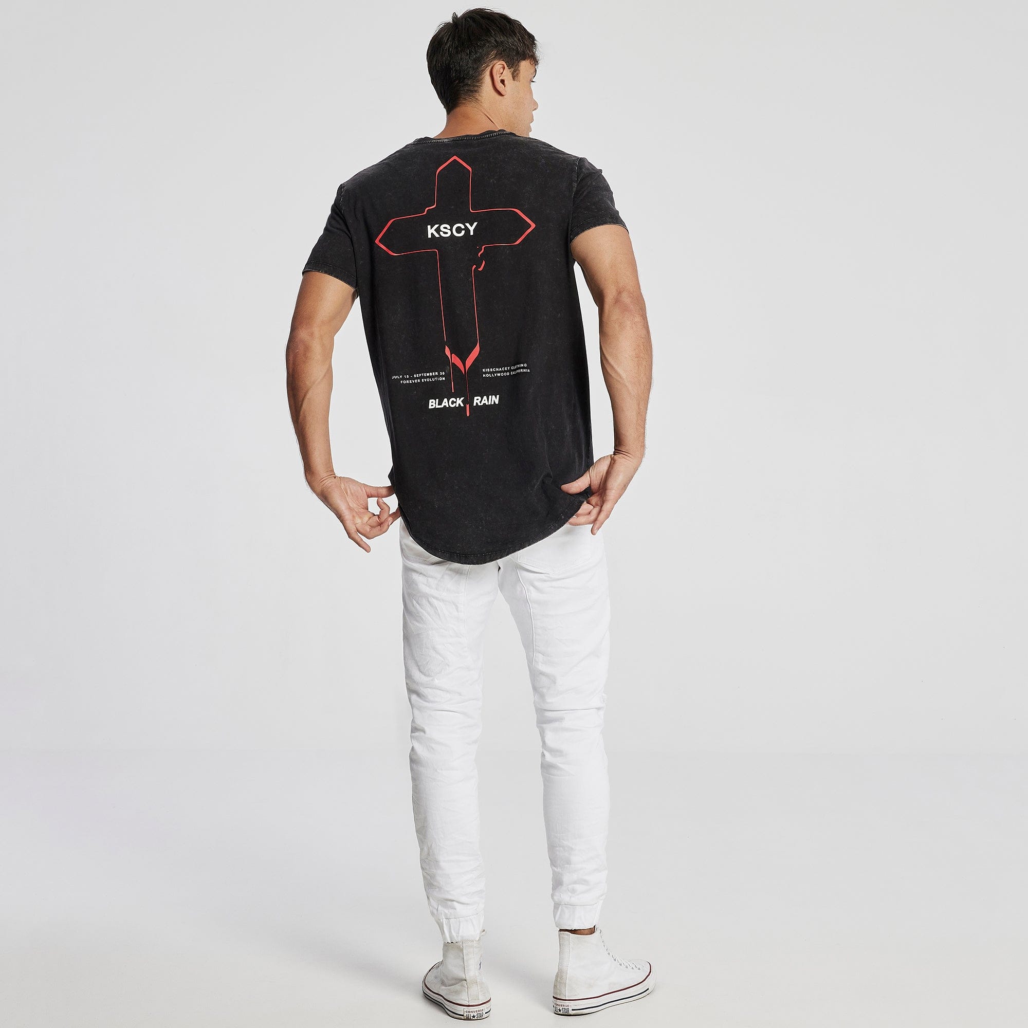 Shield Dual Curved T-Shirt Acid Black