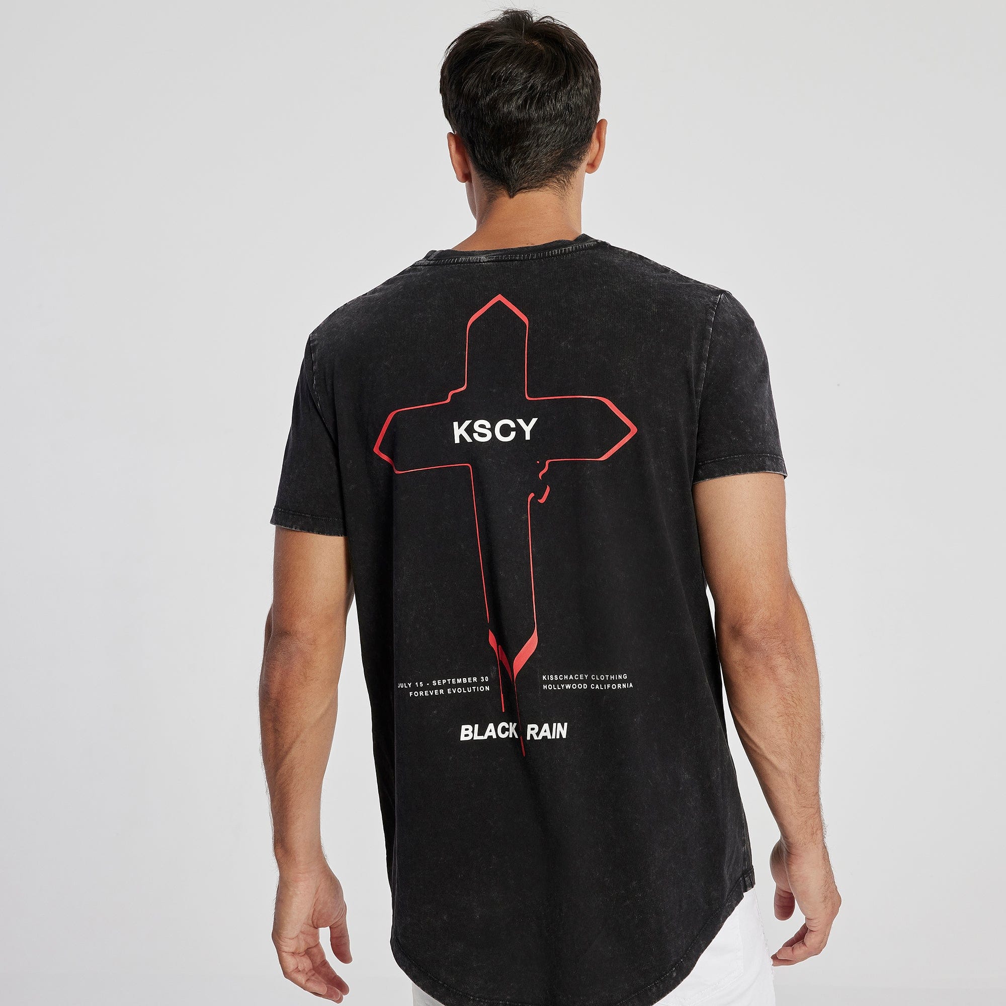 Shield Dual Curved T-Shirt Acid Black – Kiss Chacey