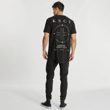 Slasher Dual Curved T-Shirt Jet Black