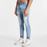 Spartan Denim Jogger Pants Worn'N'Torn