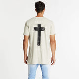 Standing Step Hem T-Shirt Pigment Stone