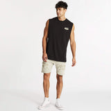 Stolen Step Hem Muscle Tee Jet Black